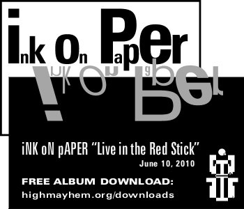 ink on paper cd release